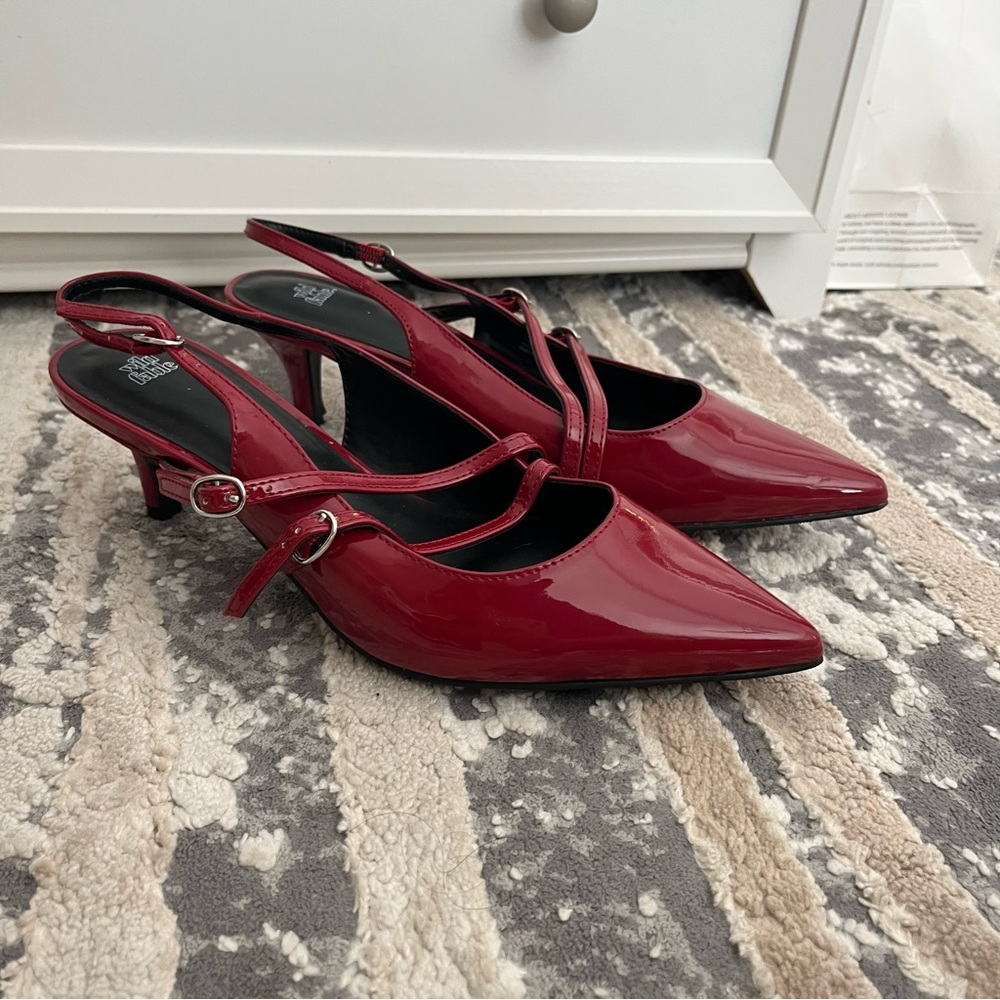 Target Red Patent Slingback Heels